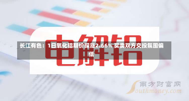 长江有色：1日氧化铝期价探涨2.66% 买卖双方交投氛围偏低-第1张图片