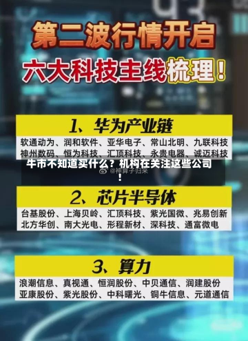 牛市不知道买什么？机构在关注这些公司！-第2张图片