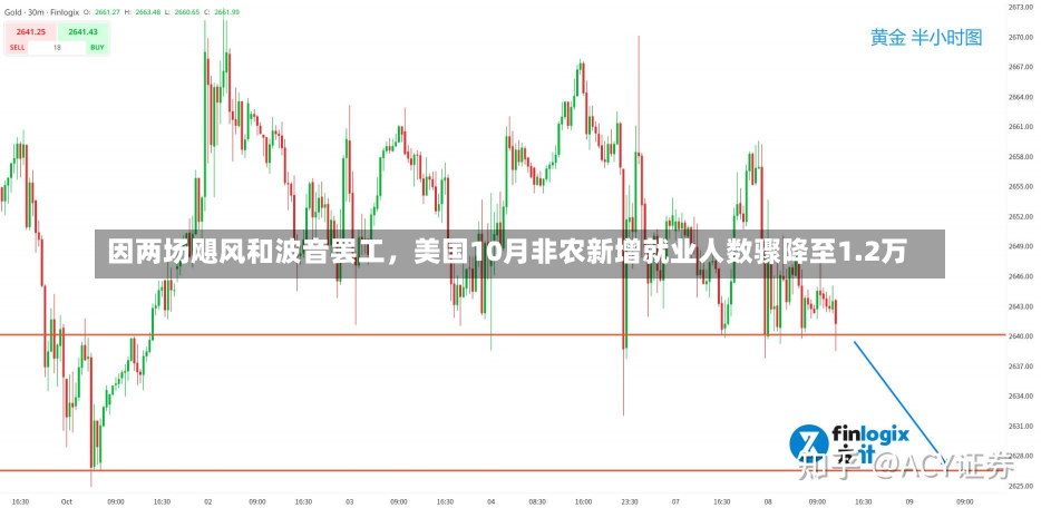 因两场飓风和波音罢工，美国10月非农新增就业人数骤降至1.2万-第1张图片