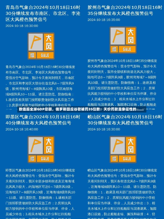 数值超全球GDP总额，俄罗斯回应谷歌被罚35位数：天价罚款是象征性的......-第1张图片