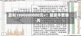 盈利1900000000元+！超级牛散曝光-第1张图片