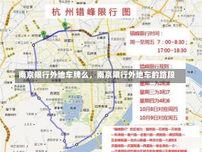 南京限行外地车牌么，南京限行外地车的路段-第1张图片