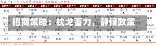 招商策略：枕戈蓄力，静候政策-第3张图片