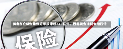 黄金矿企迎“比较好
一年”：紫金矿业三季报赚超243亿元，西部黄金净利大增四倍-第3张图片