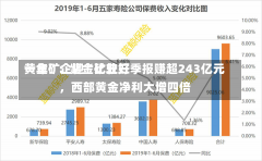 黄金矿企迎“比较好
一年”：紫金矿业三季报赚超243亿元，西部黄金净利大增四倍-第2张图片