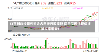 ST百利非经营性资金占用被行政监管 同日又因违规信披被立案调查！-第2张图片