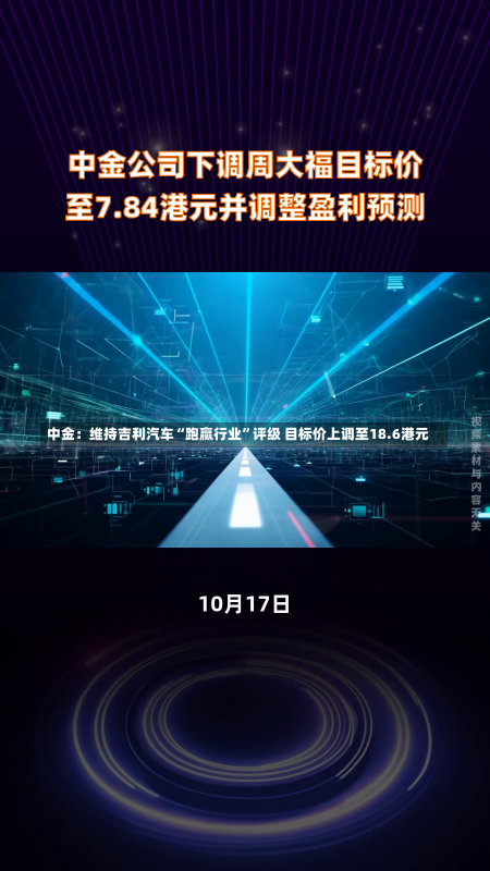 中金：维持吉利汽车“跑赢行业”评级 目标价上调至18.6港元-第2张图片