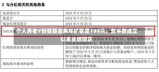 个人养老Y份额基金两年扩容至199只，超半数成立以来业绩回正-第1张图片