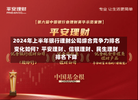 2024年上半年银行理财公司综合竞争力排名变化如何？平安理财、信银理财、民生理财排名下降-第1张图片