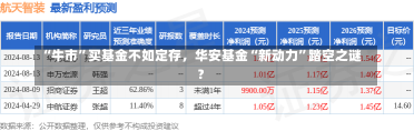 “牛市”买基金不如定存，华安基金“新动力”踏空之谜？-第1张图片