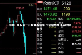 开盘：美股周一开盘基本持平 市场聚焦大选与联储会议-第1张图片