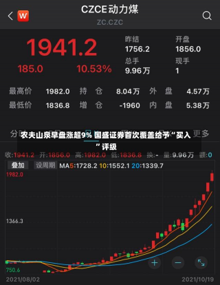 农夫山泉早盘涨超9% 国盛证券首次覆盖给予“买入”评级-第2张图片