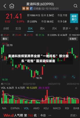 麦迪科技频繁跨界业绩“一地鸡毛” 部分股东“吃饱”国资疑似被套-第1张图片