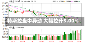 特斯拉盘中异动 大幅拉升5.00%-第3张图片