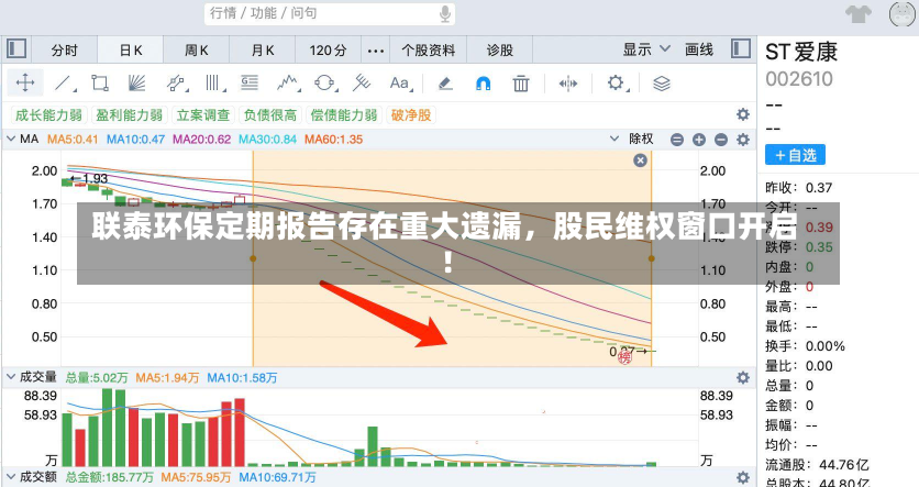 联泰环保定期报告存在重大遗漏，股民维权窗口开启！-第3张图片