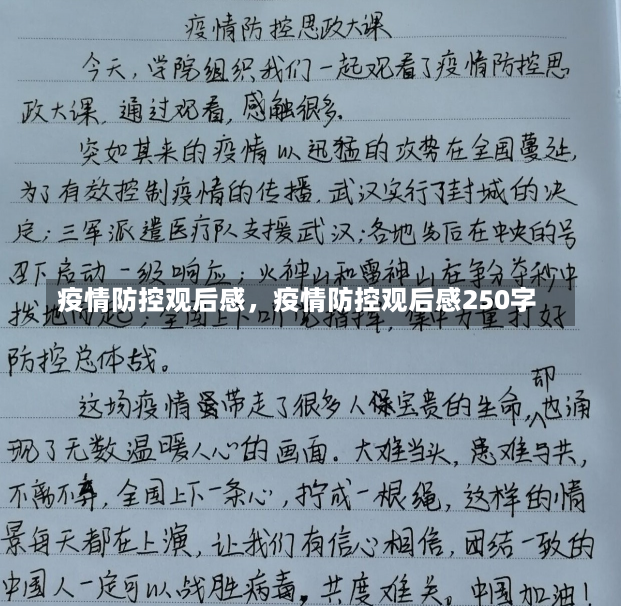 疫情防控观后感，疫情防控观后感250字-第2张图片