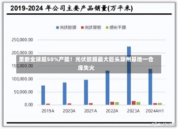 垄断全球超50%产能！光伏胶膜最大巨头滁州基地一仓库失火-第1张图片