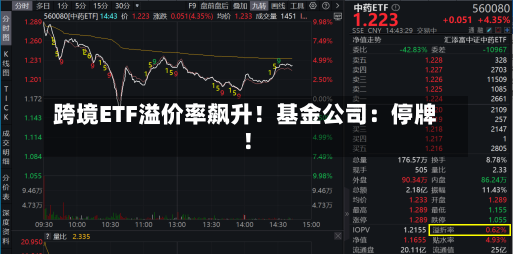 跨境ETF溢价率飙升！基金公司：停牌！-第2张图片