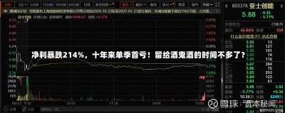 净利暴跌214%，十年来单季首亏！留给酒鬼酒的时间不多了？-第2张图片