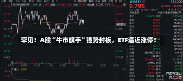 罕见！A股“牛市旗手”强势封板，ETF逼近涨停！-第1张图片