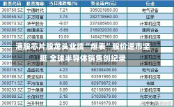 港股芯片股龙头业绩“爆表”股价逆市坚挺 全球半导体销售创纪录-第1张图片