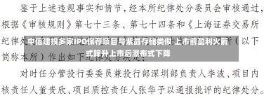 中信建投多家IPO保荐项目与紫晶存储类似 上市前盈利火箭式蹿升上市后瀑布式下降-第2张图片