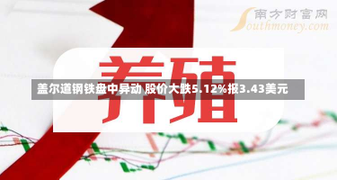 盖尔道钢铁盘中异动 股价大跌5.12%报3.43美元-第1张图片