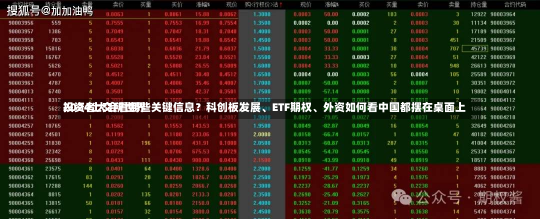 2024上交所世界
投资者大会看哪些关键信息？科创板发展、ETF期权、外资如何看中国都摆在桌面上-第1张图片