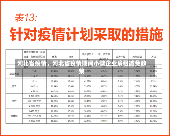 河北省疫情，河北省疫情期间小微企业房租减免政策-第2张图片