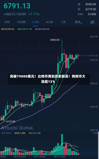 突破79000美元！比特币再创历史新高！狗狗币大涨超13%-第1张图片