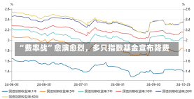 “费率战”愈演愈烈，多只指数基金宣布降费-第2张图片