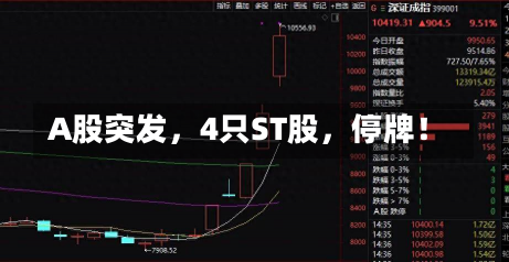 A股突发，4只ST股，停牌！-第2张图片