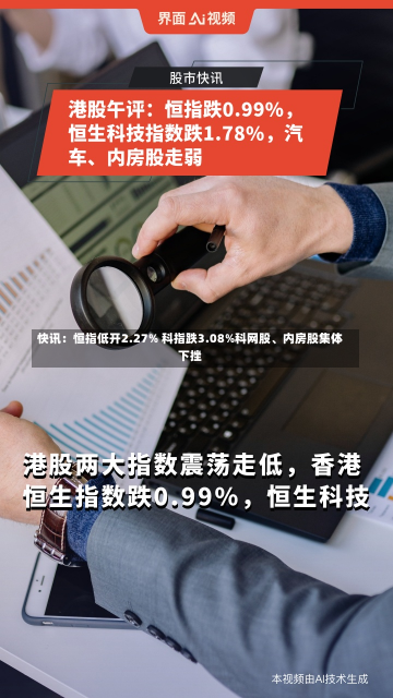 快讯：恒指低开2.27% 科指跌3.08%科网股、内房股集体下挫-第1张图片