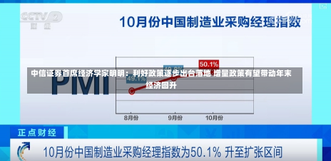 中信证券首席经济学家明明：利好政策逐步出台落地 增量政策有望带动年末经济回升-第3张图片