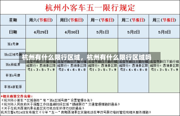 杭州有什么限行区域，杭州有什么限行区域吗-第2张图片