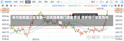 华尔街有望三年来第一次实现各部门奖金普涨 债券银行家尤为可观-第1张图片