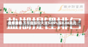 亿邦世界
盘中异动 下午盘股价大涨5.09%报8.88美元-第2张图片