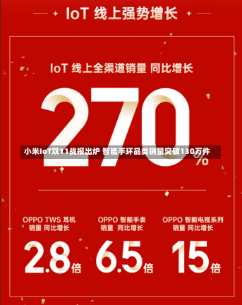 小米IoT双11战报出炉 智能手环品类销量突破130万件-第2张图片