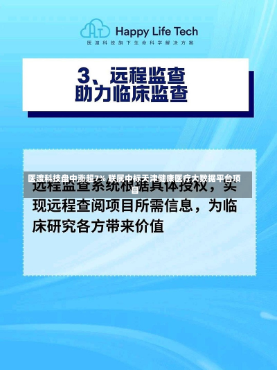 医渡科技盘中涨超7% 联属中标天津健康医疗大数据平台项目-第1张图片