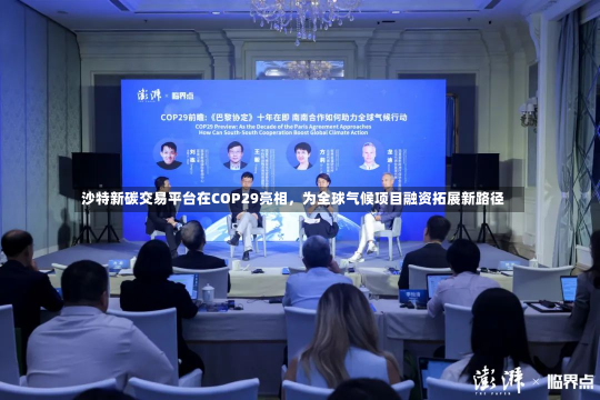 沙特新碳交易平台在COP29亮相，为全球气候项目融资拓展新路径-第2张图片