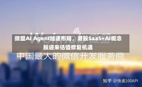 微盟AI Agent加速布局，港股SaaS+AI概念股迎来估值修复机遇-第2张图片