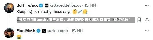 社交应用Bluesky用户激增，马斯克的X被批成为特朗普“宣传机器”-第3张图片