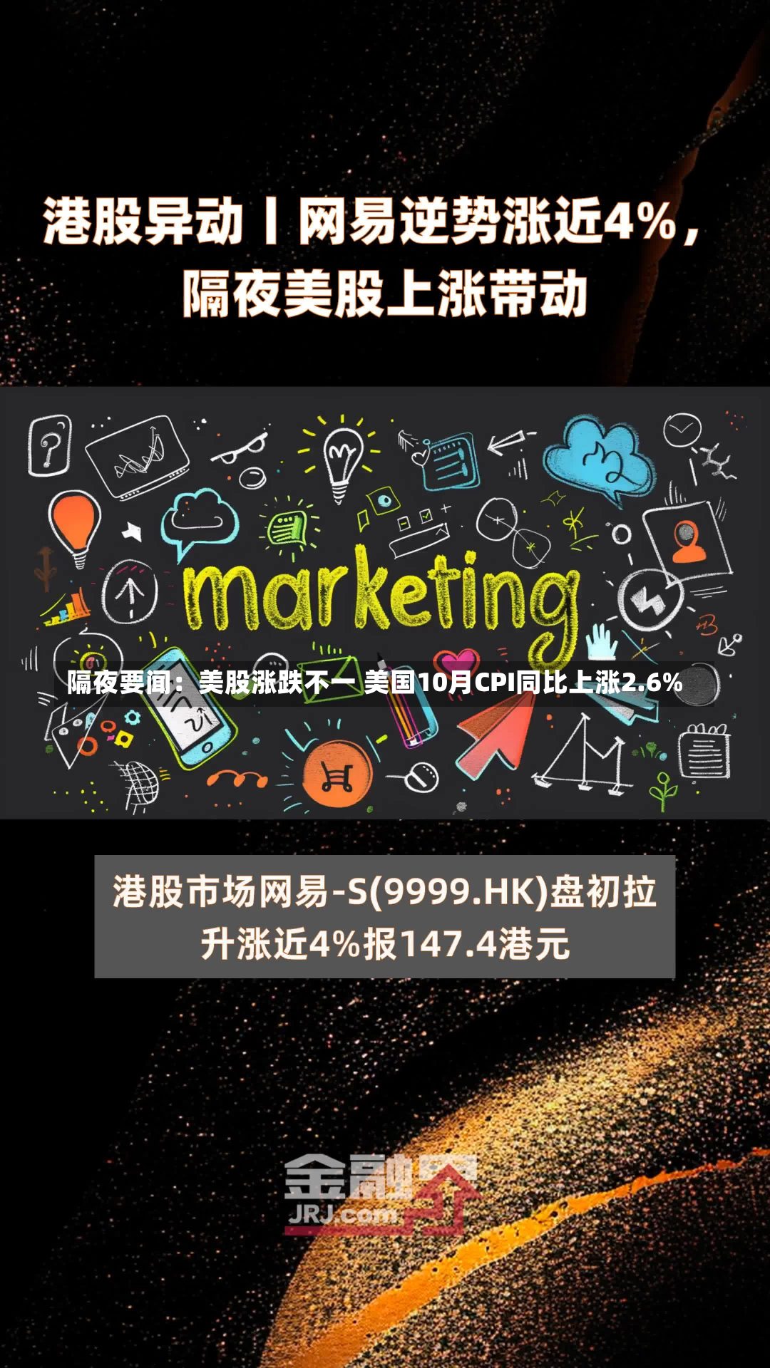 隔夜要闻：美股涨跌不一 美国10月CPI同比上涨2.6%-第1张图片