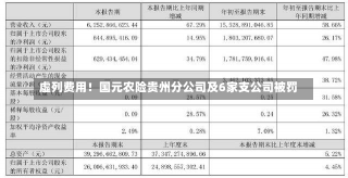 虚列费用！国元农险贵州分公司及6家支公司被罚-第2张图片