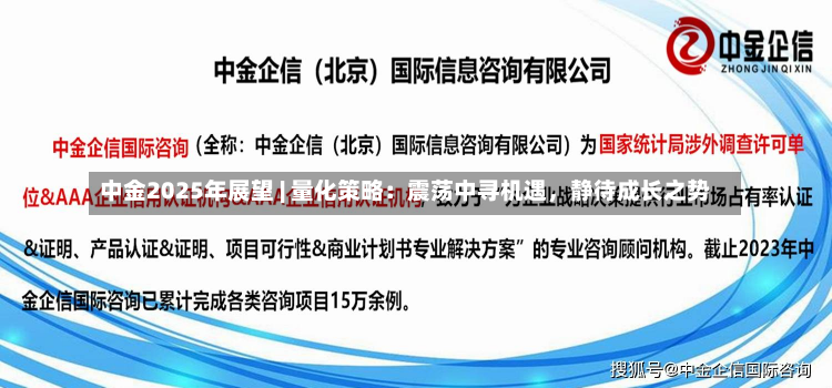 中金2025年展望 | 量化策略：震荡中寻机遇，静待成长之势