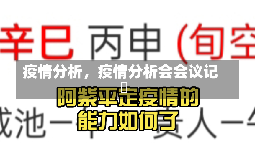 疫情分析，疫情分析会会议记彿