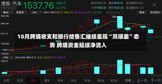 10月跨境收支和银行结售汇继续呈现“双顺差”态势 跨境资金延续净流入-第3张图片