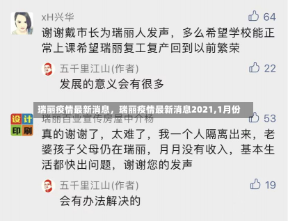 瑞丽疫情最新消息，瑞丽疫情最新消息2021,1月份