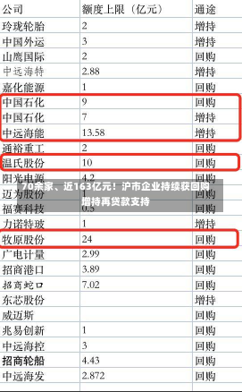 70余家、近163亿元！沪市企业持续获回购增持再贷款支持-第1张图片