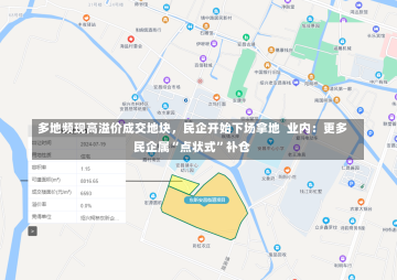 多地频现高溢价成交地块，民企开始下场拿地  业内：更多民企属“点状式”补仓